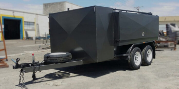 Lawn mowing trailers
