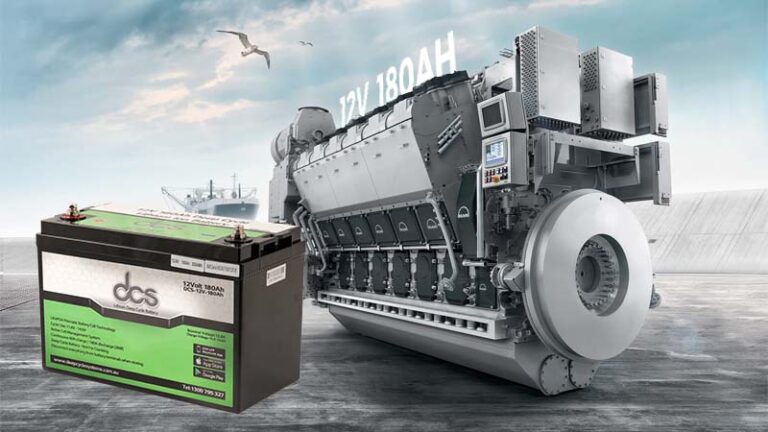 große Deep-Cycle-Batterie